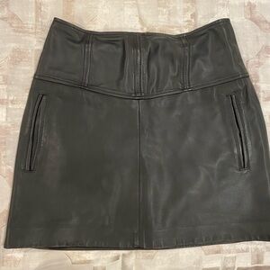 Reiss Leather Mini Skirt Women's Size 4 (UK 8) Used Great Condition